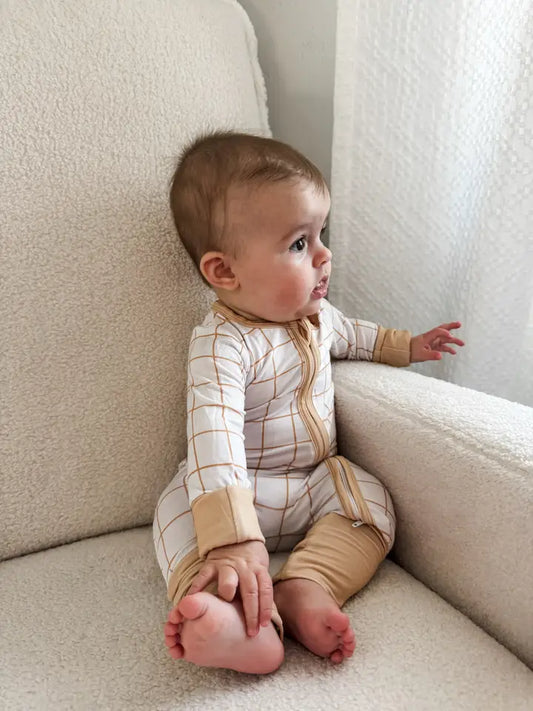Goldie Grid Bamboo Sleeper