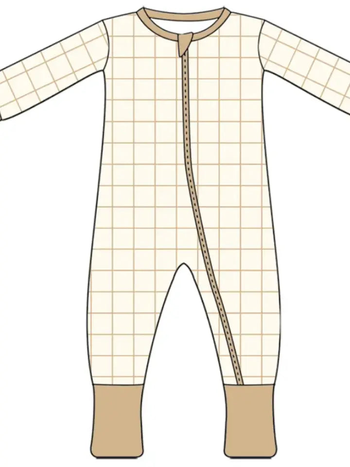 Goldie Grid Bamboo Sleeper